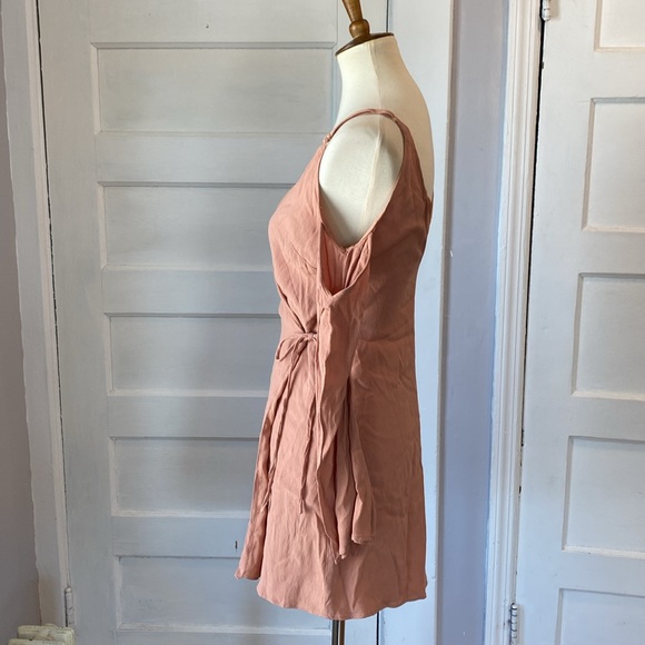 Lovers + Friends Love Letter Tan Wrap Dress, Size S - Picture 6 of 14